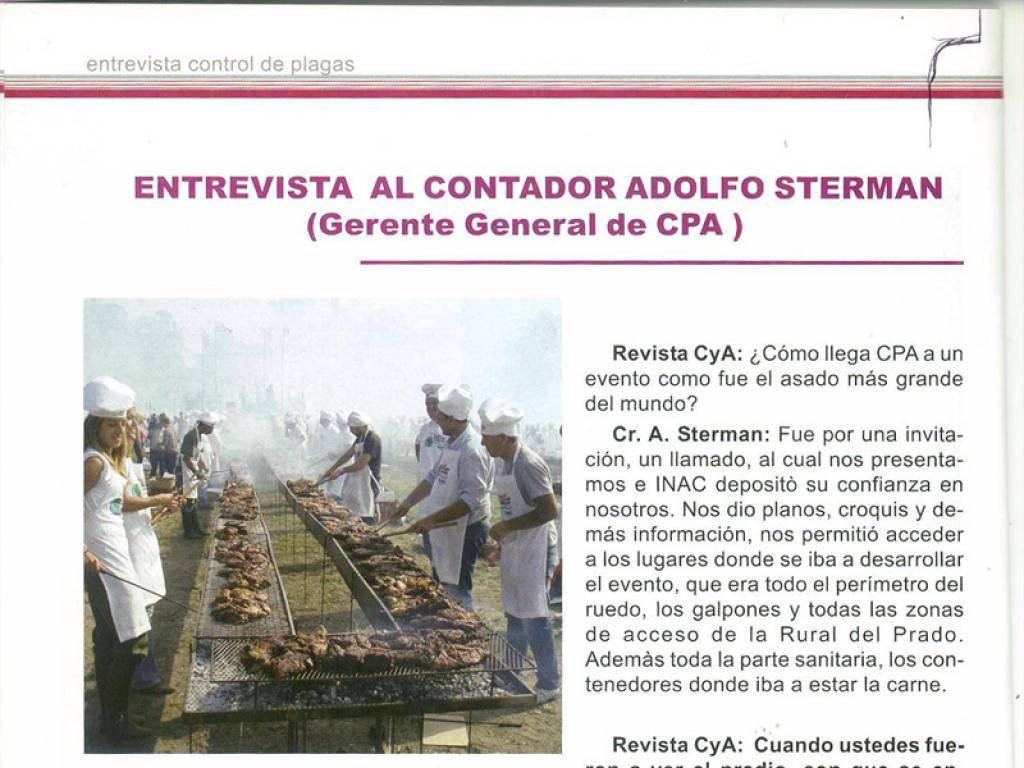 ENTREVISTA AL CONTADOR ADOLFO STERMAN (Gerente General de CPA)