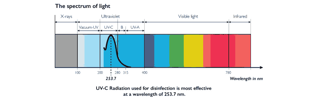 Espectro de la luz ultravioleta